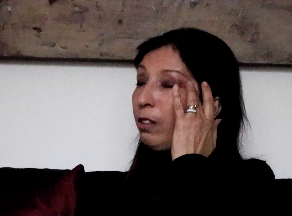 Heidi Farrugia crying in our interview.