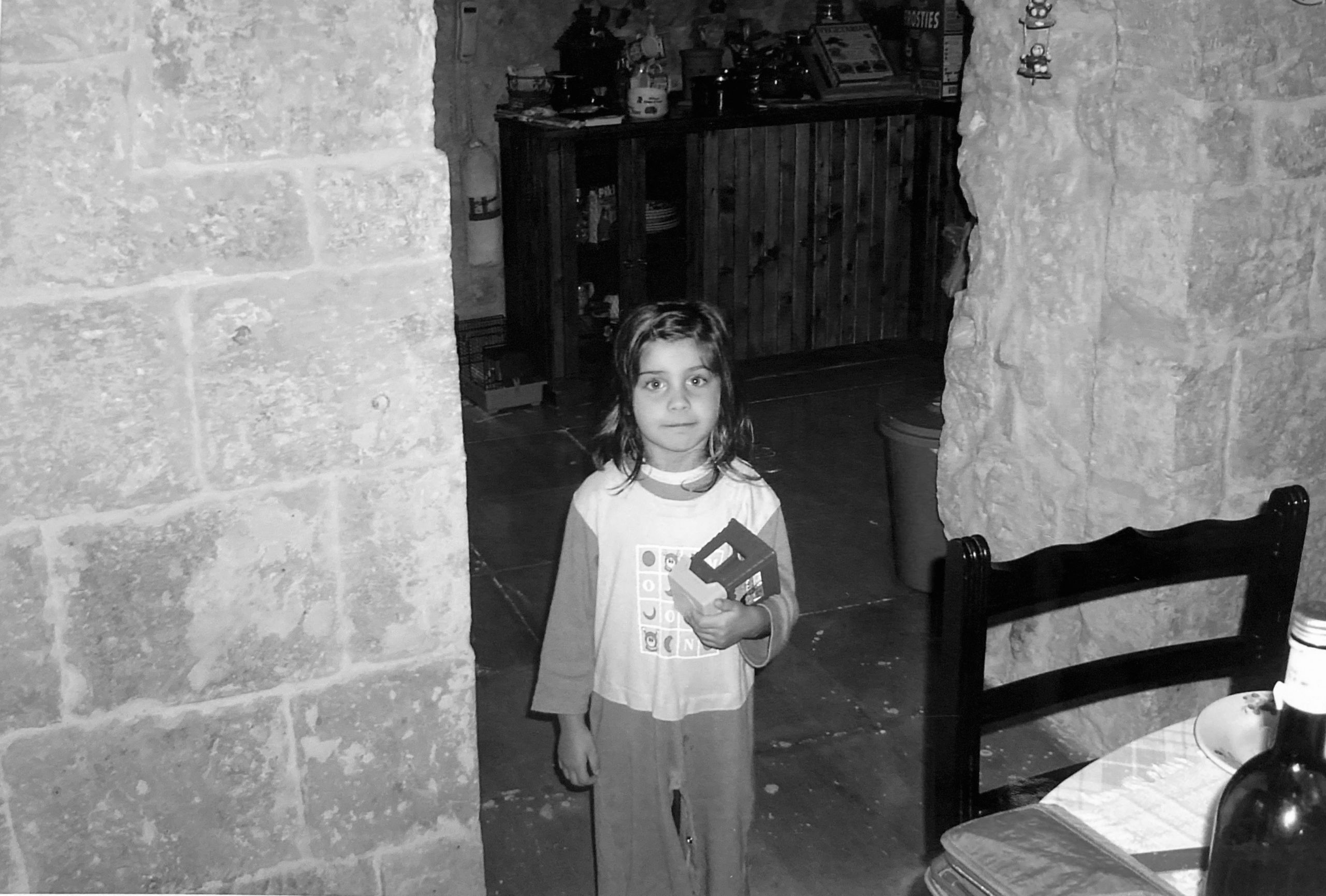 Maria Azzopardi's first day at her new foster home.